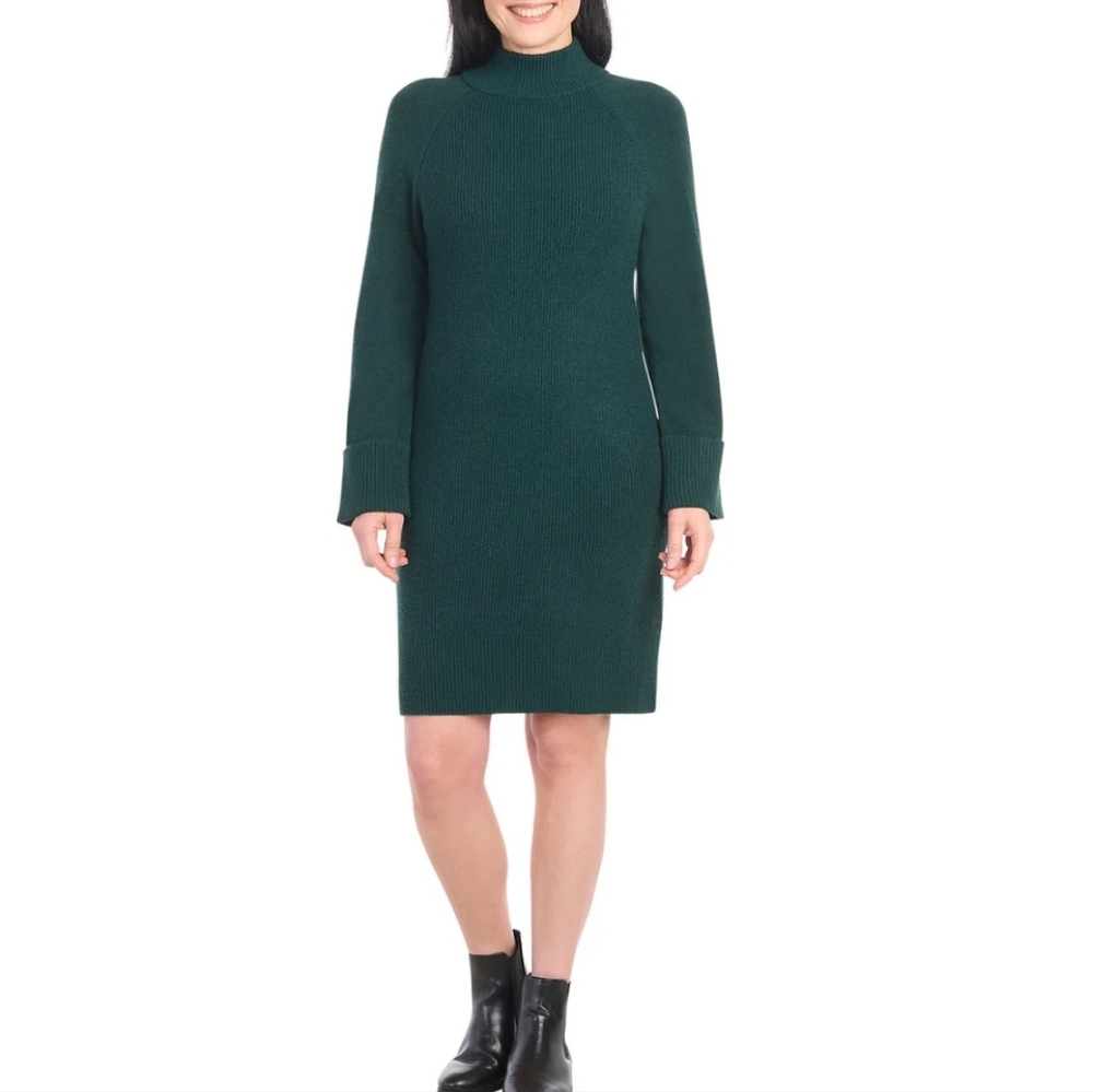 Hilary Radley Green Sweater Dress